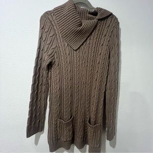 Jeanne pierre tan sweater 100% cotton